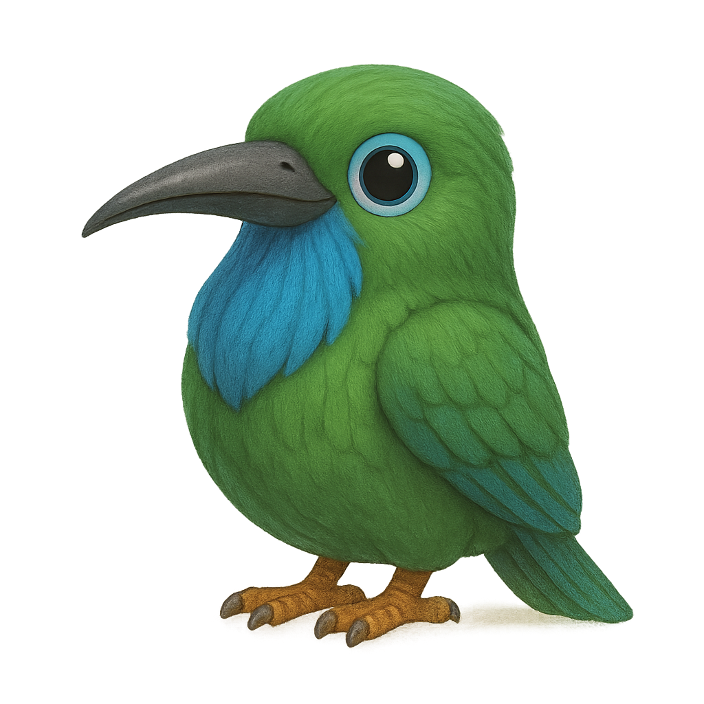 파랑부리부엉이 (Blue-bearded Bee-eater)